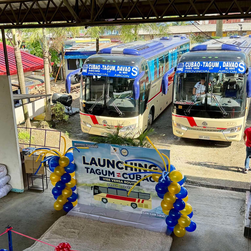 Launching of Cubao-Tagum route. (Photo from DMS/Facebook)