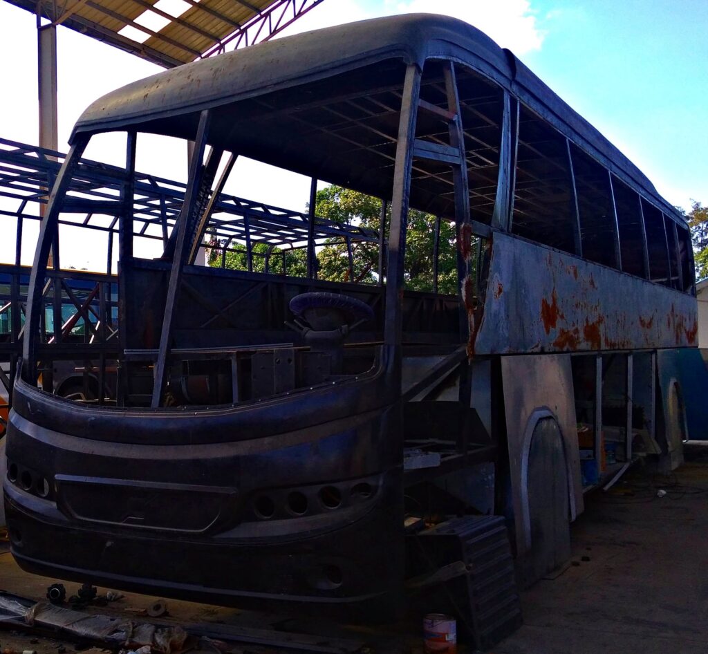 Silver Star's canceled Volvo B11R unit. (Photo by Dennis Obsuna/Facebook)